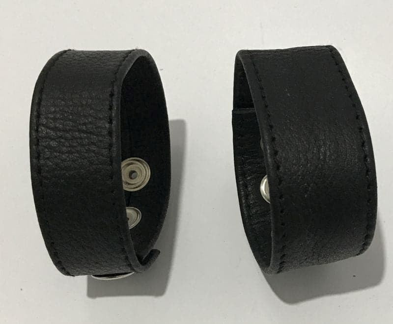 3 Snap Buckle Leather Cock Ring - - Cock Rings