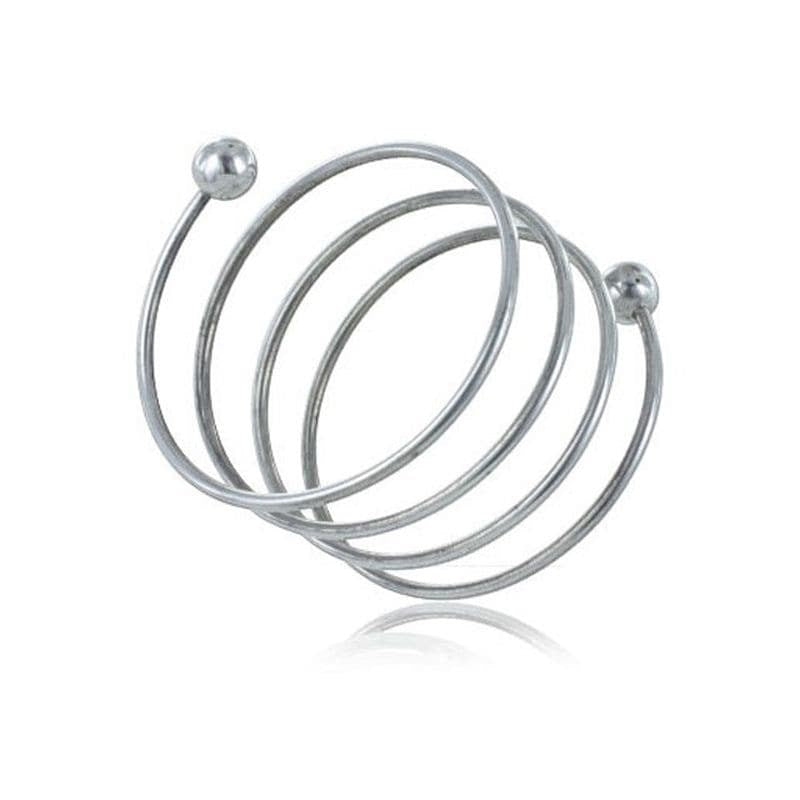 4Shared Cock Ring Spiral 55mm - - Steel Cock Rings