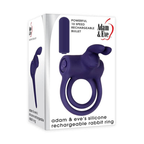 Adam & Eve Silicone Rechargeable Pleasure Ring - Vibrating Cock Rings