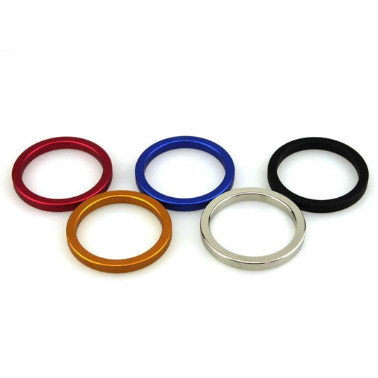 Aluminum Colored Cock Ring Small - Steel Sex Toys