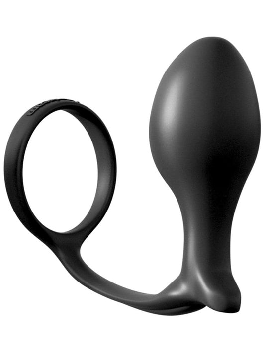 Anal Fantasy Ass Gasm Cock Ring With Beginner Anal Plug - Ball and Cock Toys