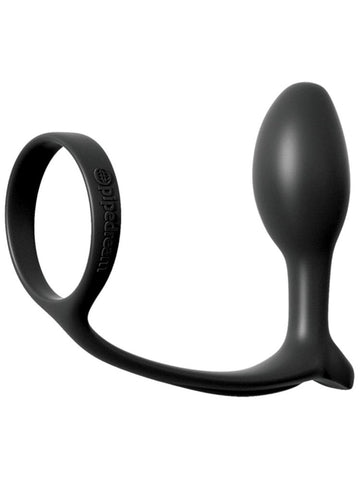 Anal Fantasy Ass Gasm Cock Ring With Beginner Anal Plug - Ball and Cock Toys