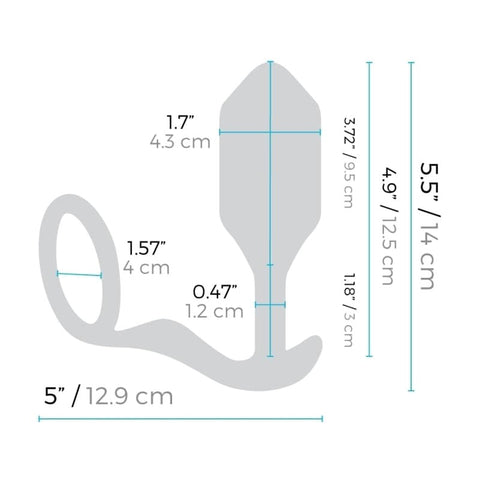 b-Vibe Vibrating Snug and Tug - Luxury Sex Toys
