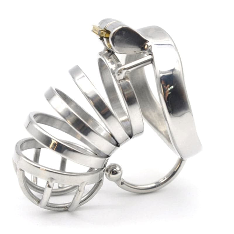 Ball Hook Cock Cuff Chastity Cage - - Male Chastity