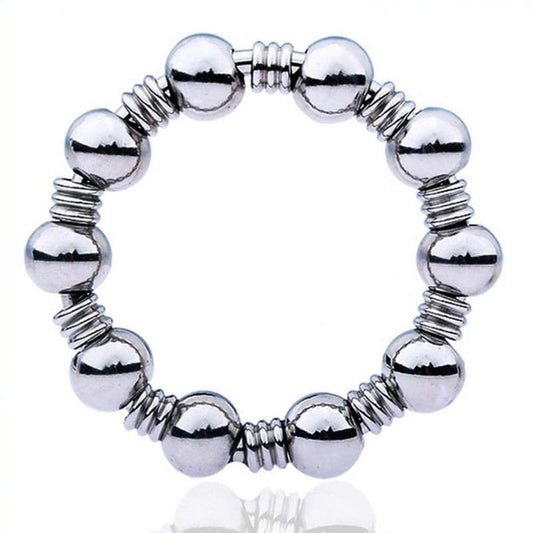 Beaded Steel Cockring - Cock Rings