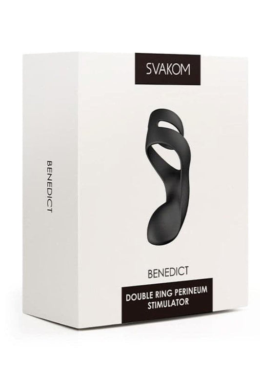 Svakom Benedict Vibrating Double Ring Perineum Stimulator - Ball and Cock Toys