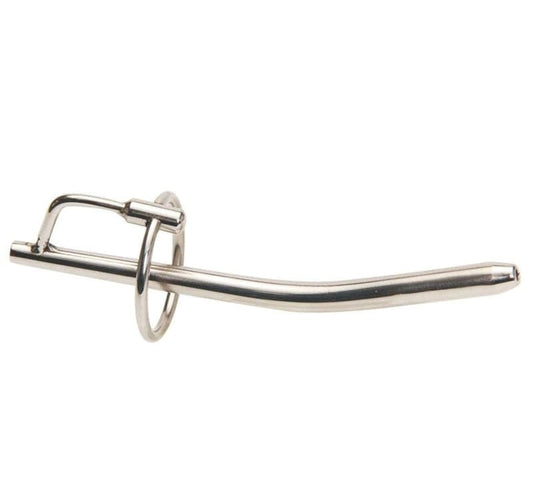 Bent Cum Thru Penis Plug With Ring - Penis Plugs