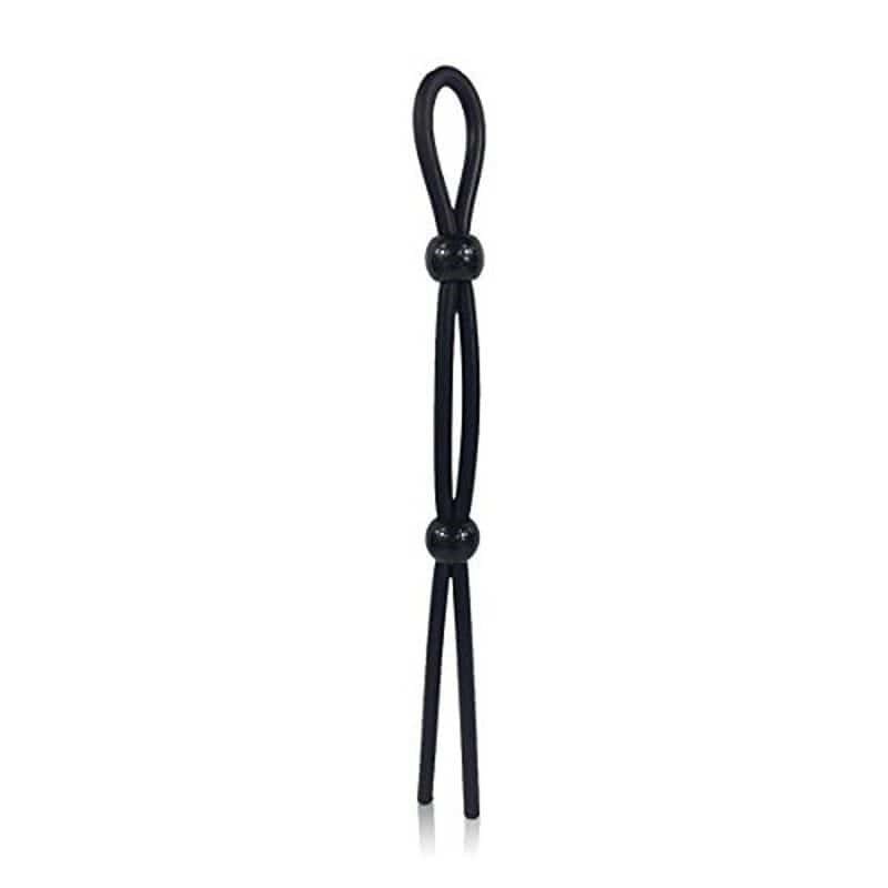 Black Adjustable Penis Ties - - Cock Rings