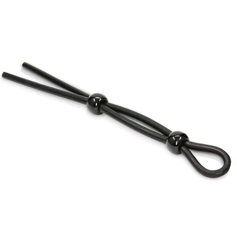 Black Adjustable Penis Ties - - Cock Rings