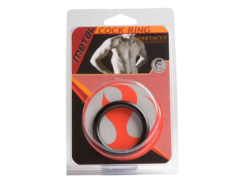Black Metal Cock Ring 1.5 inch - Cock Rings