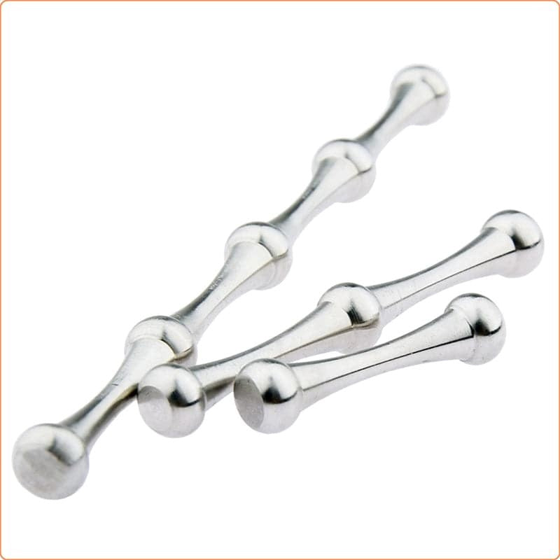 Bone Stainless Steel Penis Plug - - Penis Plugs