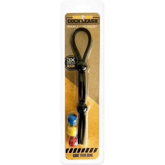 Boneyard Cock Leash Double - Stretchy Cock Rings