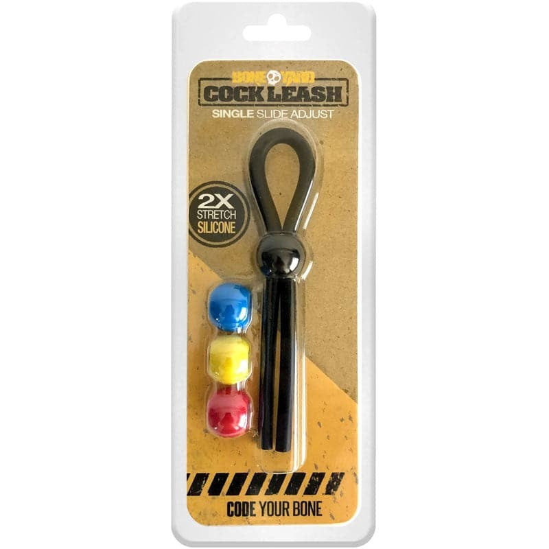 Boneyard Cock Leash Single - - Stretchy Cock Rings