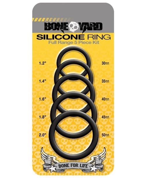 Boneyard Silicone Ring 5 pcs Kit - - Cock Ring Sets