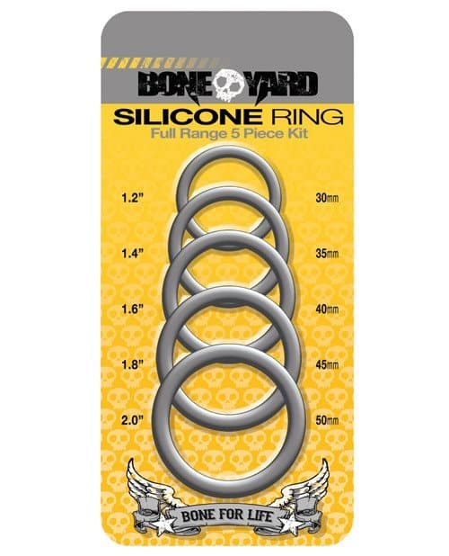 Boneyard Silicone Ring 5 pcs Kit - - Cock Ring Sets