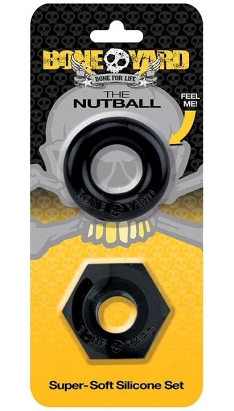 Boneyard The Nutball Super-Soft Silicone Ring Set - - Ball and Cock Toys