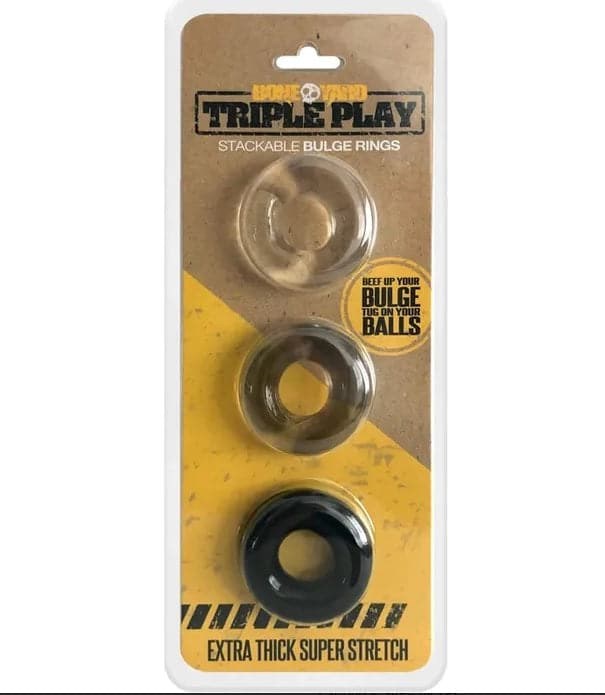 Boneyard Triple Play Cock Rings - - Cock Ring Sets