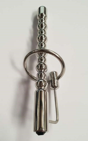 Bubbles Cock Plug With Black Gem - Penis Plugs