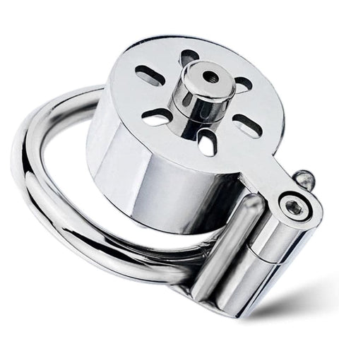 Canned Cock Cage With Penis Plug - Male Chastity