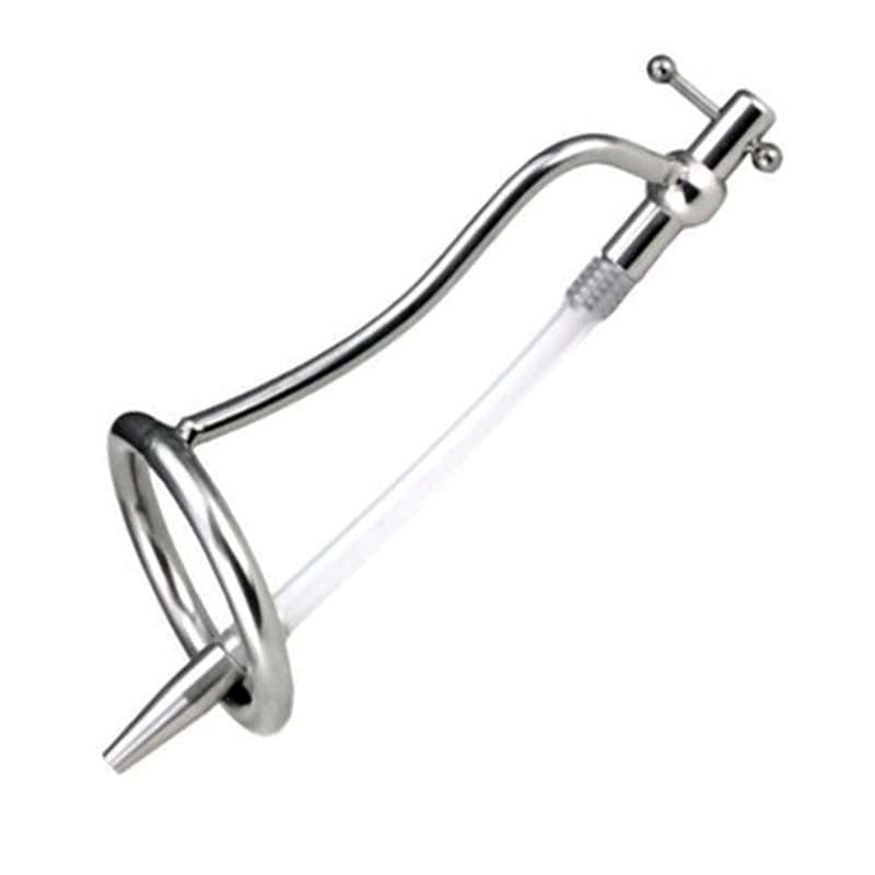 Chastity Bar with Adjustable Catheter - - Male Chastity