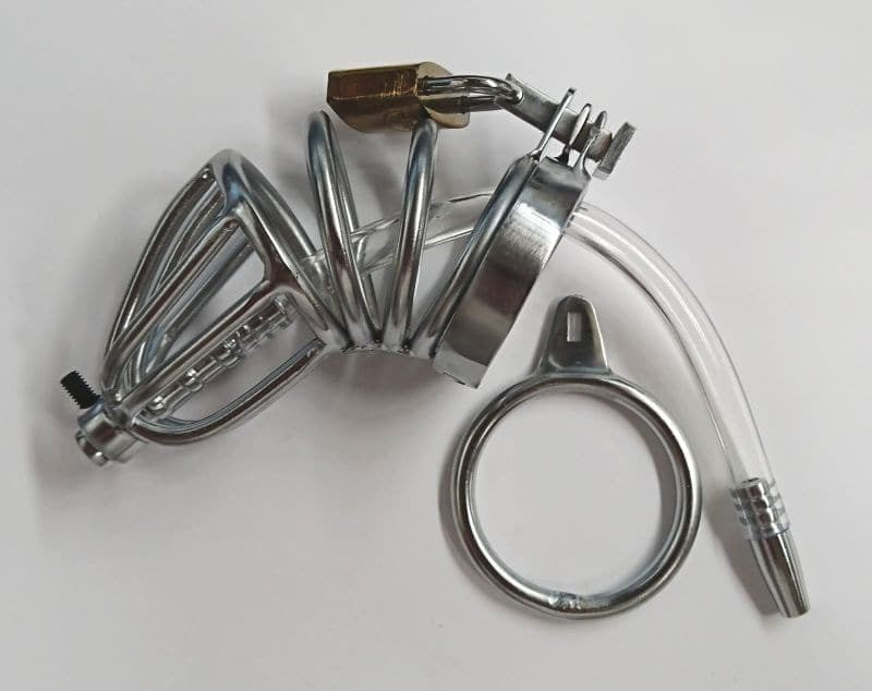 Chastity Device For Male & Urethral Tube - - Male Chastity