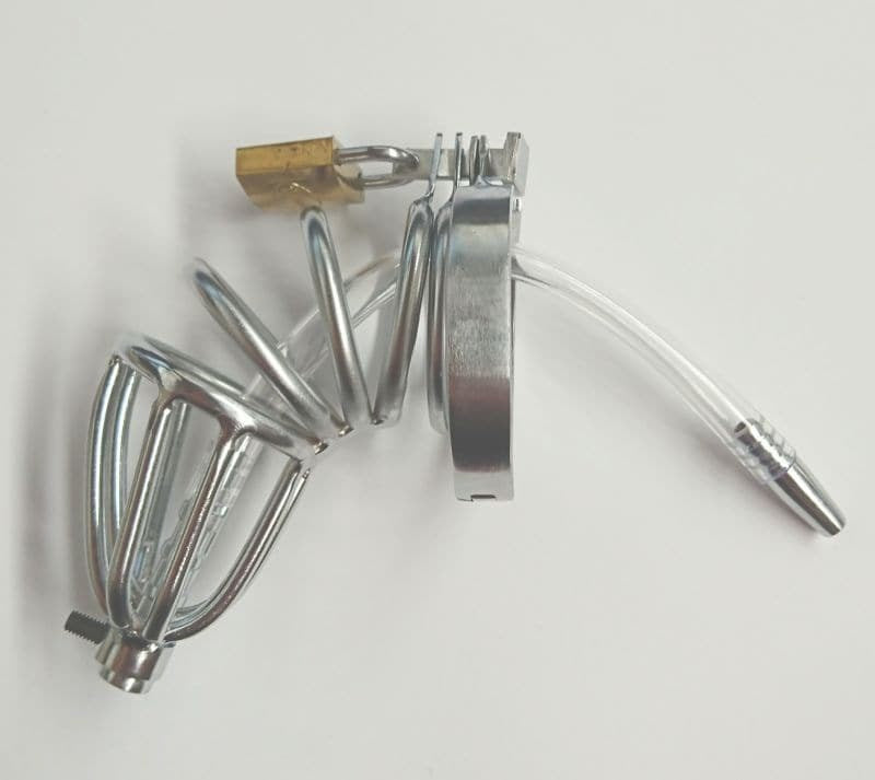 Chastity Device For Male & Urethral Tube - - Male Chastity