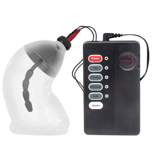 Cock Cage With Electric Shock Penis Plug - Male Chastity