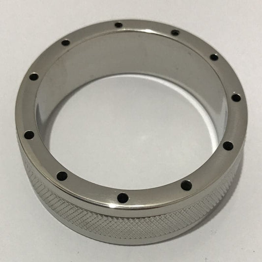 Cool & Knurl Steel Cock Ring - Cock Rings