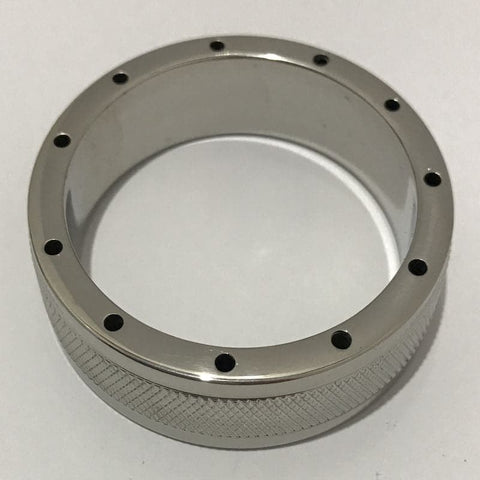 Cool & Knurl Steel Cock Ring - Cock Rings