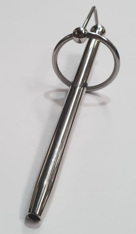 Cracked Steel Princes Wand and Glans Ring - Penis Plugs