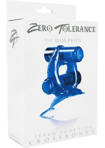 Zero Tolerance Crossbones Diving Dolphin Double Bullet Cock Ring - Cock Rings