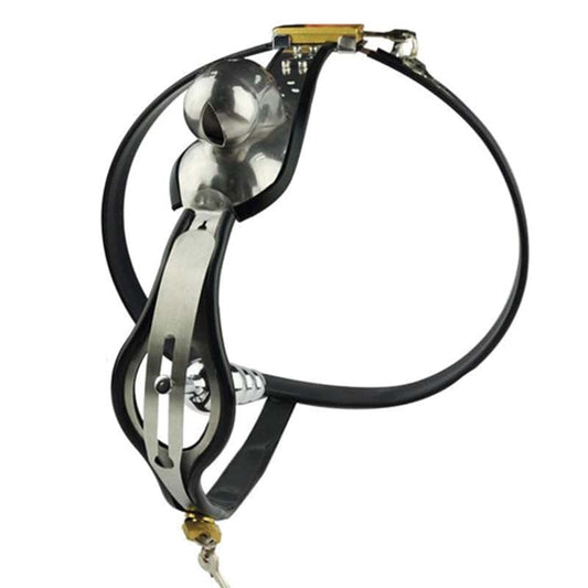 Crushed Nuts Male Chastity Belt - Male Chastity