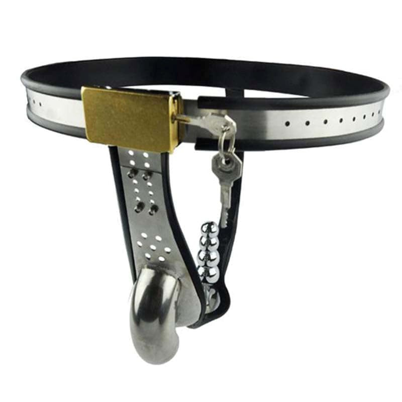 Crushed Nuts Male Chastity Belt - - Male Chastity