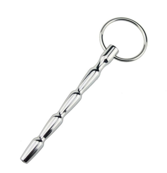 Cyber Bites Steel Penis Plug With Glans Ring - Penis Plugs