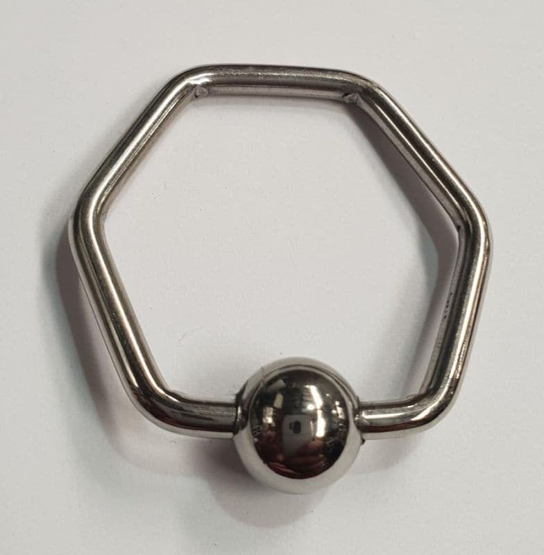 Damnit Hexagonal Glans Ring - - Cock Rings