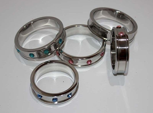 Deep Shallow Cock Ring 55mm Aquamarine - Cock Rings