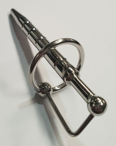 Desire Ribbed Penis Plug With Glans Ring - Penis Plugs