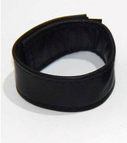 Discreet Romance Leather Cock Ring - Cock Rings