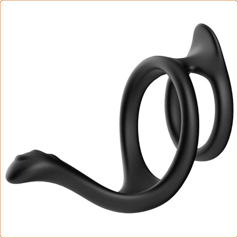 Dog Tail Silicone Cock Ring - Ball and Cock Toys