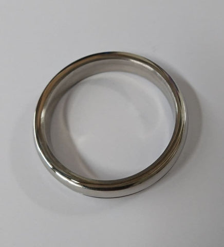 Donut Steel Cock Ring Grooved - Cock Rings