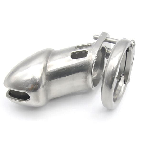 Double Barrel Silverado Male Chastity Device - - Male Chastity