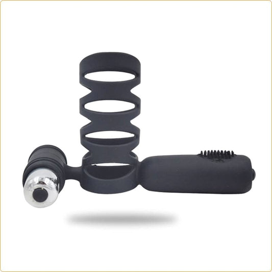 Double Motor Silicone Cock Ring - Ball and Cock Toys