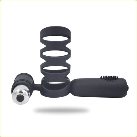Double Motor Silicone Cock Ring - Ball and Cock Toys