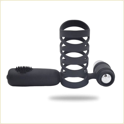 Double Motor Silicone Cock Ring - Ball and Cock Toys