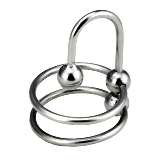 Double Ring Balled Penis Plug - Penis Plugs