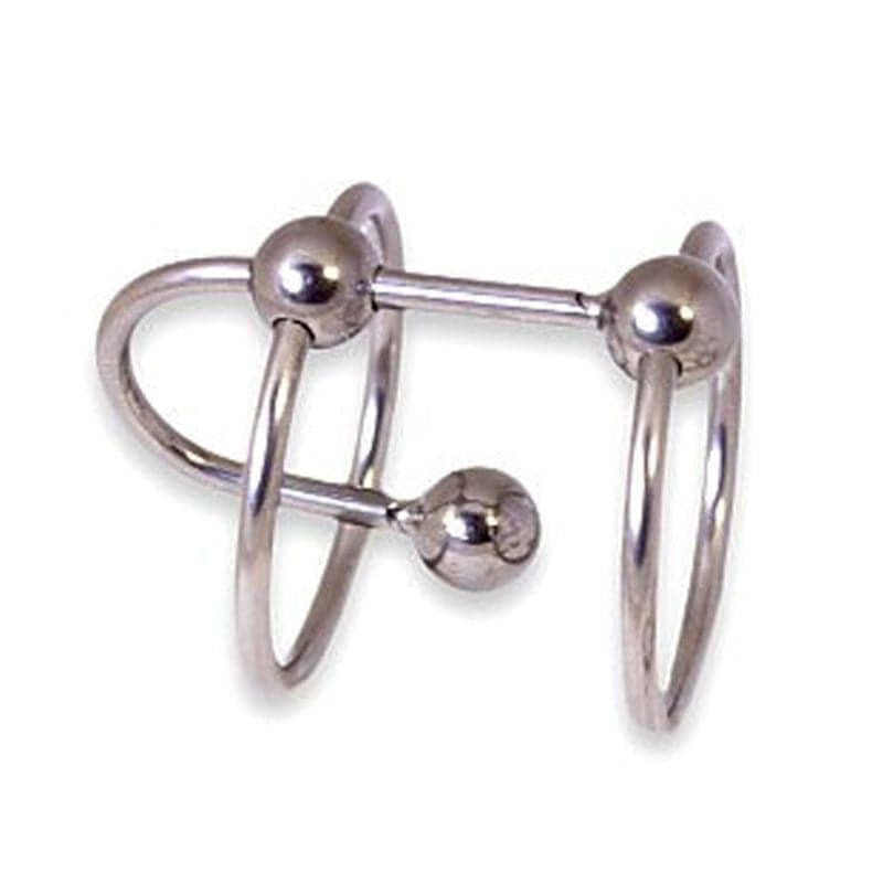 Double Ring Balled Penis Plug - - Penis Plugs