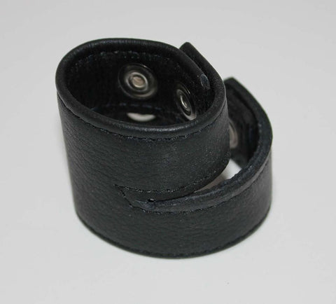 Double Strap Leather Cock Ring with Studs - Cock Rings