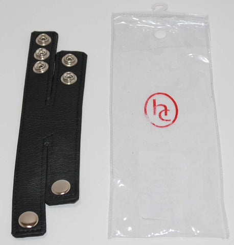 Double Strap Leather Cock Ring with Studs - Cock Rings