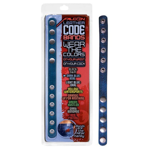 Falcon Leather Code Band Cock Ring - Cock Rings