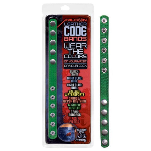 Falcon Leather Code Band Cock Ring - Cock Rings